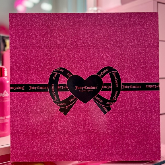 Juicy Couture 4-Piece Crossbody Set – Hot Pink Chic Gold Link Chain Gift Box - Picture 6 of 6